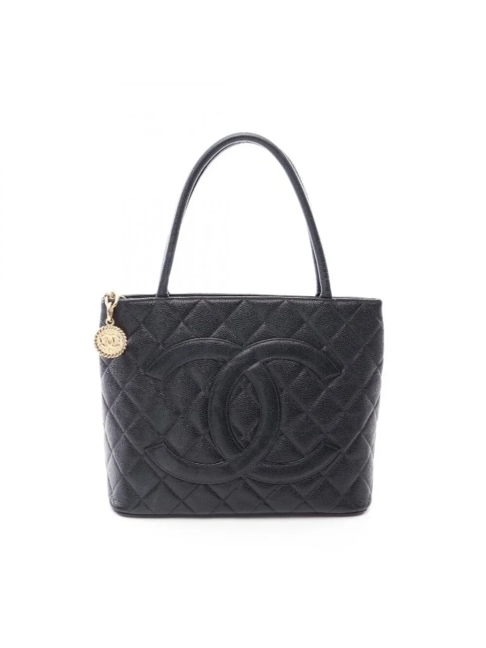 Chanel Tote Bag Reissue Black Caviar Leather